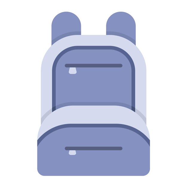 Backpack Flat Illustration