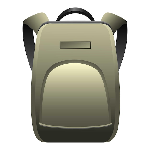 Vector backpack icon cartoon of backpack vector icon for web design isolated on white background