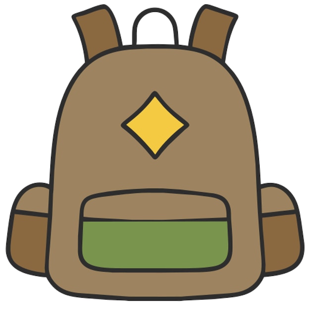 Vector backpack icon