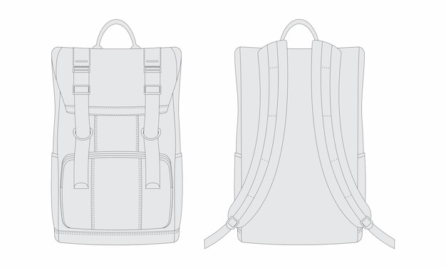 Vector backpack vector