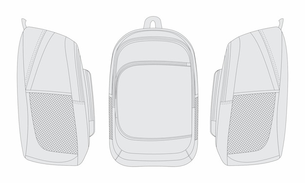 Vector backpack vector