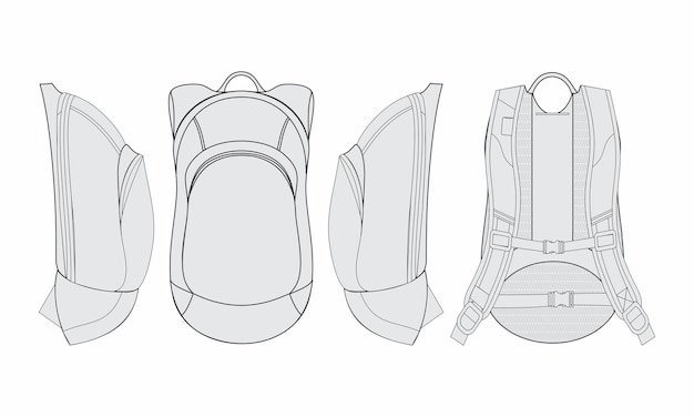 Vector backpack vector