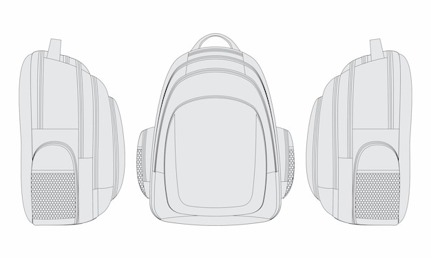 Vector backpack vector