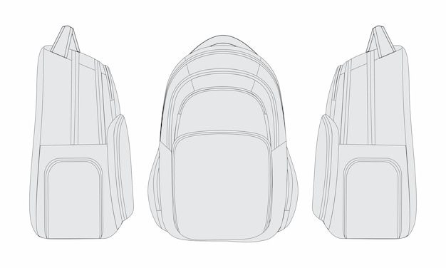 Vector backpack vector