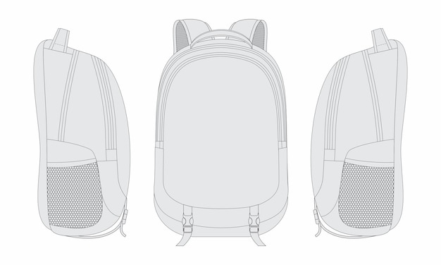 Vector backpack vector