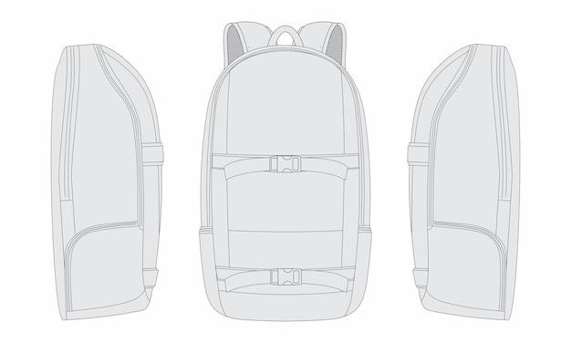 Vector backpack vector