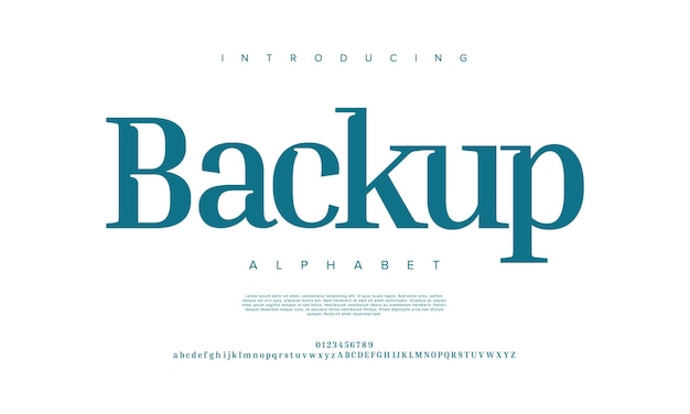 Backup di lusso premium eleganti lettere e numeri dell'alfabeto elegante tipografia per matrimoni classica serif