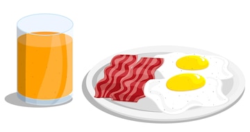 Bacon and Egg Clip Art Breakfast Sunny Side Up Brunch -  Norway