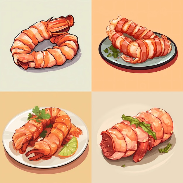 Vector baconwrapped_shrimp