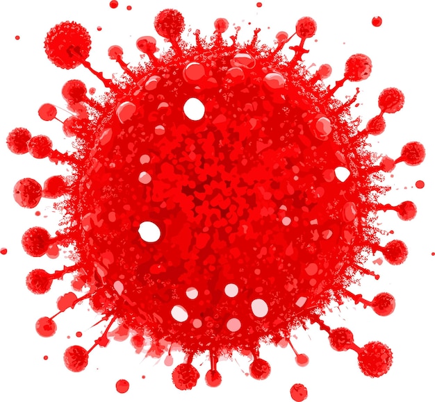 Bacteria Corona Virus illustration design
