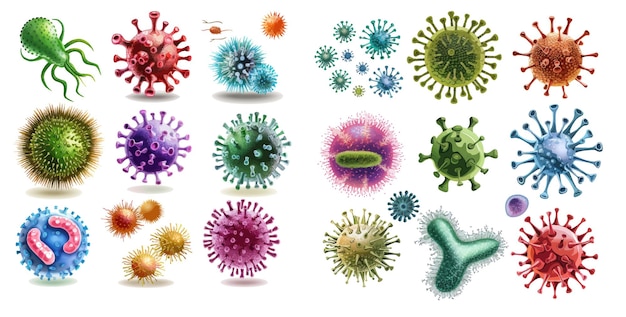 Вектор Бактерии, микроорганизмы, вирусные клетки