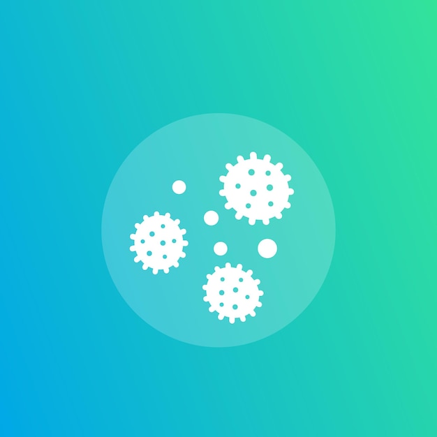 Bacteria infection icon