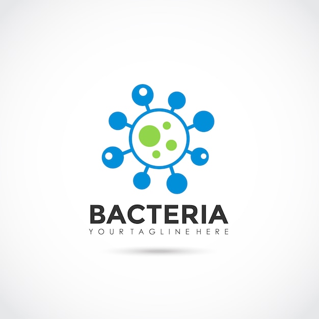 Vettore bacteria logo design