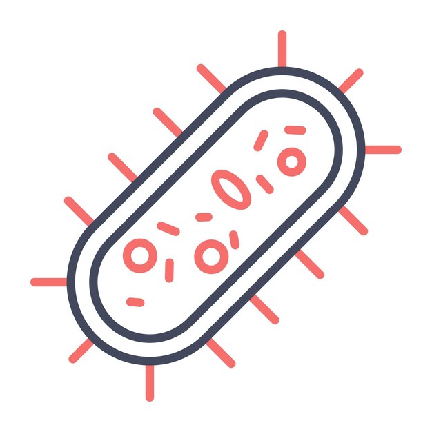 Bacteria Vector Illustration Style