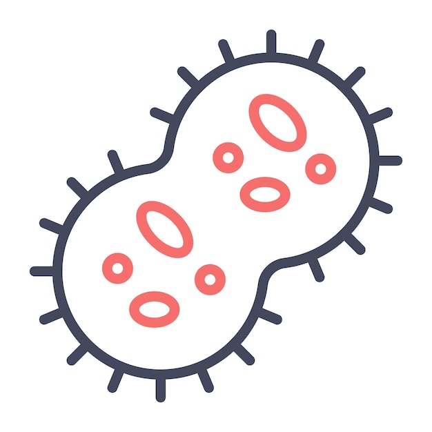 Bacteria Vector Illustration Style