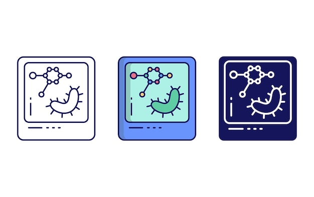 Bacteria and virus icon