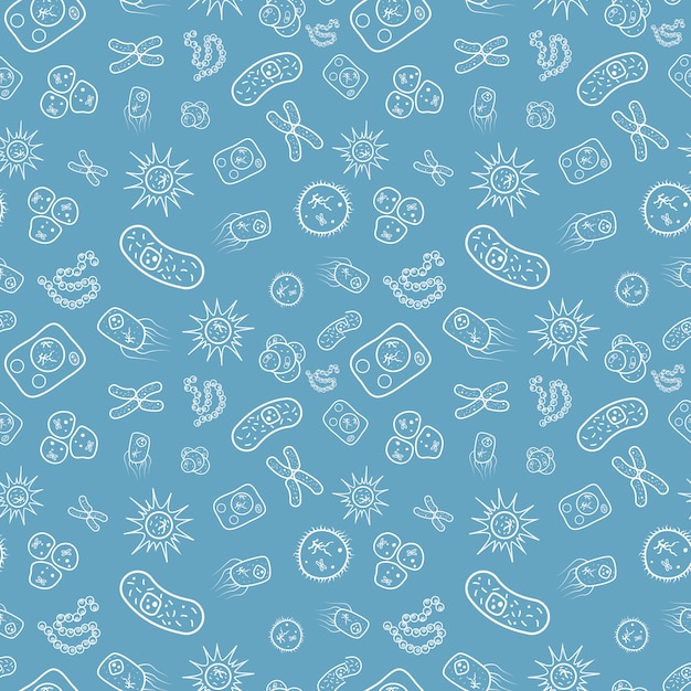 bacterias and viruses pattern