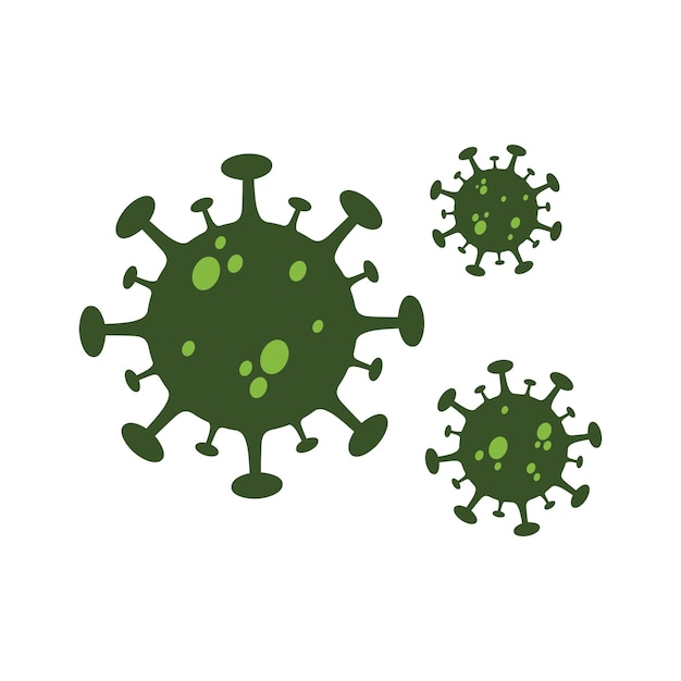 Vector bacteriële virus vectorillustratie voor ontwerp van de gezondheidszorg
