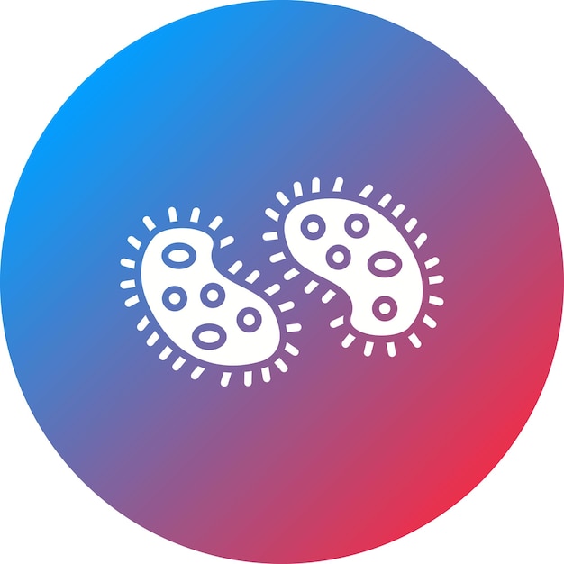 Bacterium icon vector beeld kan worden gebruikt voor de geneeskunde