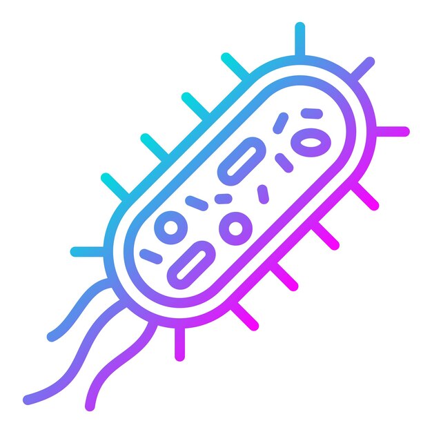 Вектор Икона вектора бактерии может быть использована для набора икон медицины