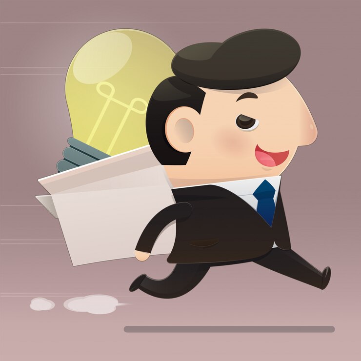 Vector bad people stealing ideas. copyright infringement concept, flat character illustration design