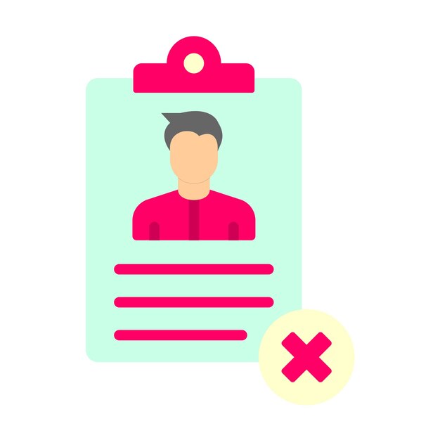 Bad Resume CV Icon Style