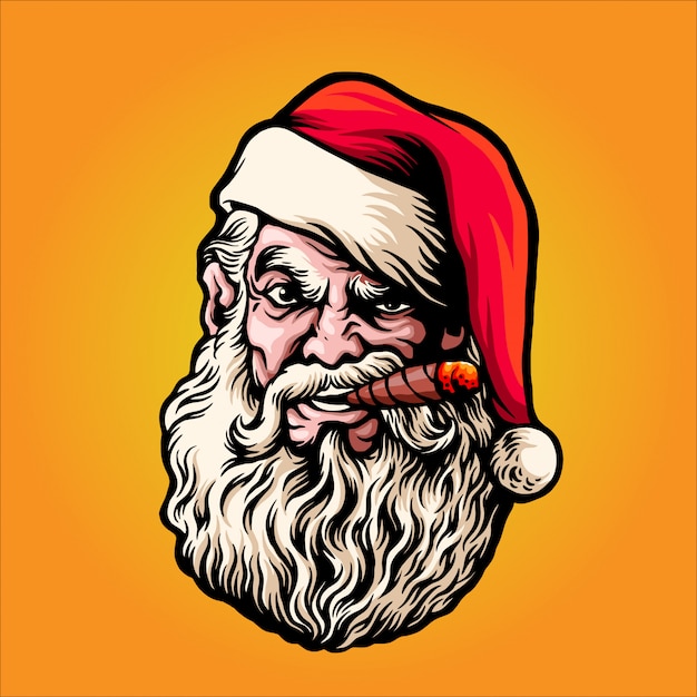 Bad santa illustration