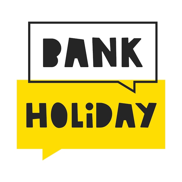badge bank holiday graphic design illustration on white background
