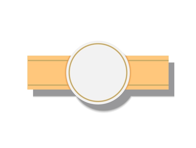 Badge blank vector design element