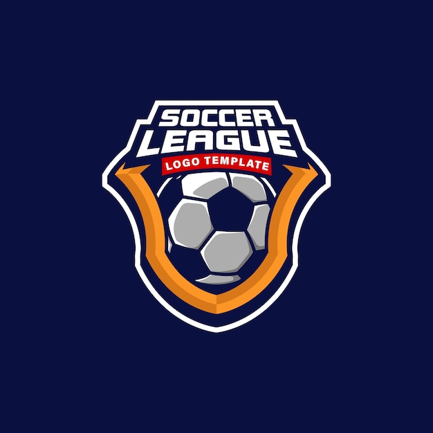 Vector badge logo soccer team, tournament logo