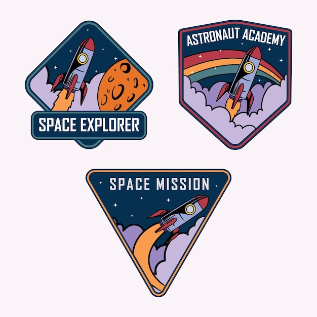 Badge ruimteraketset