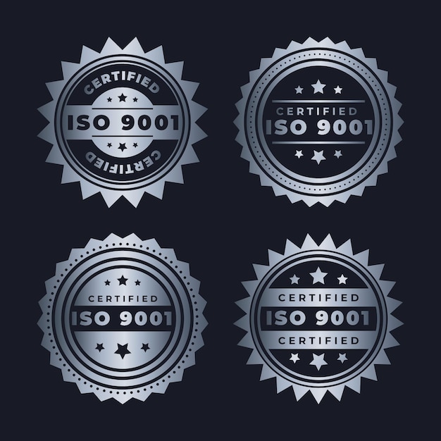 Badge-set met iso-certificering