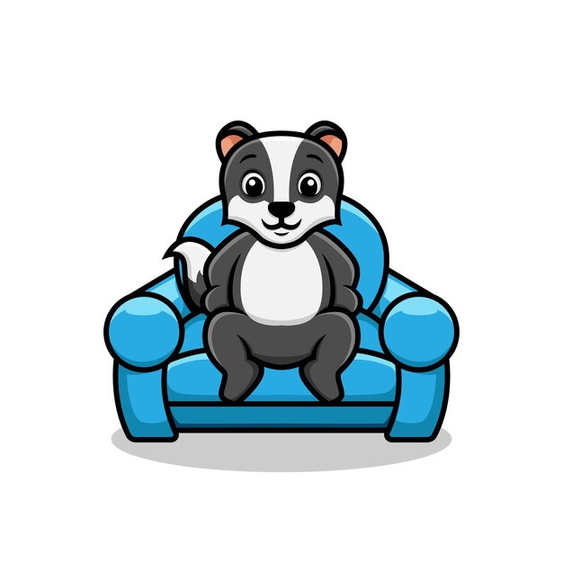 Tasso su sofa chair cartoon illustration