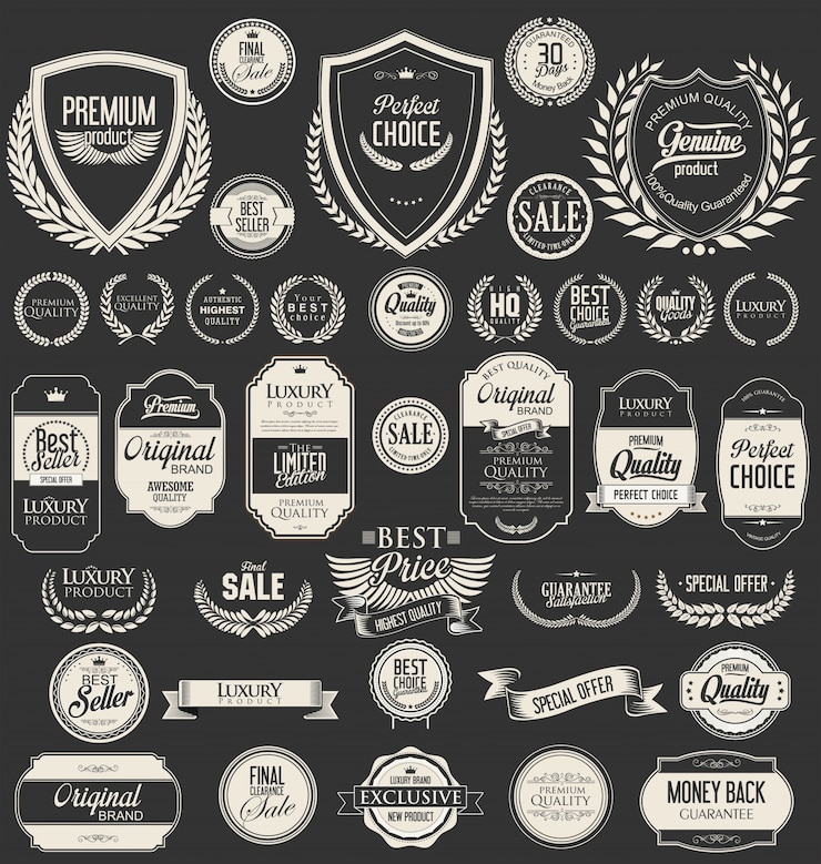 Vector badges collectie