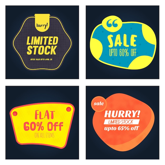 Vector badges pack