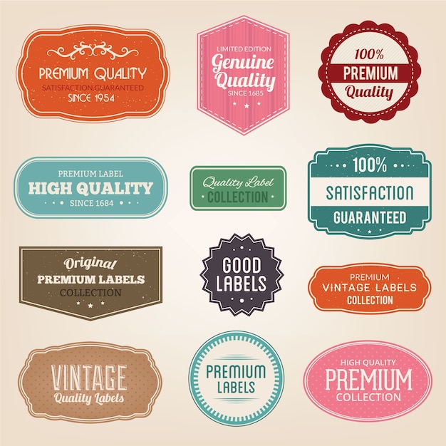 Vector badges vector set