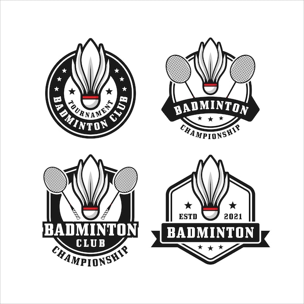 Badminton club design collectie