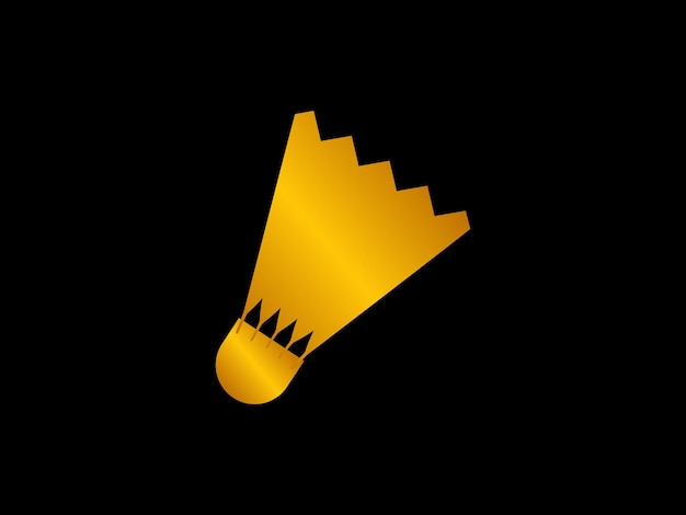 Vector badminton feather logo