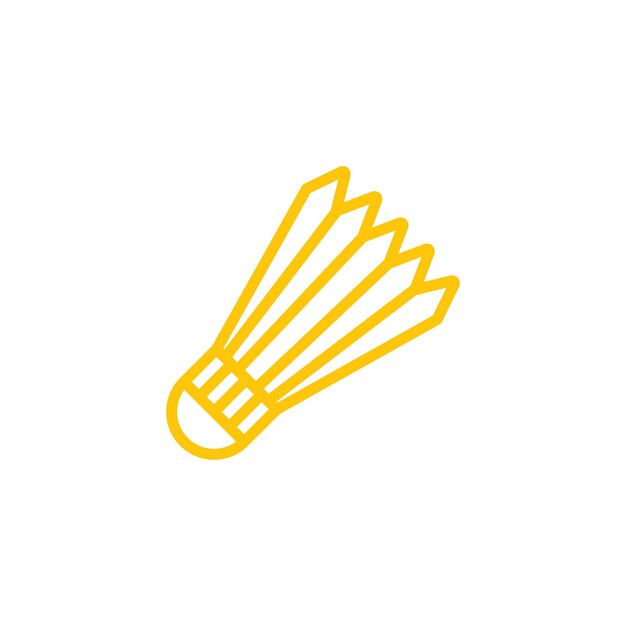 Vector badminton icon vector design templates