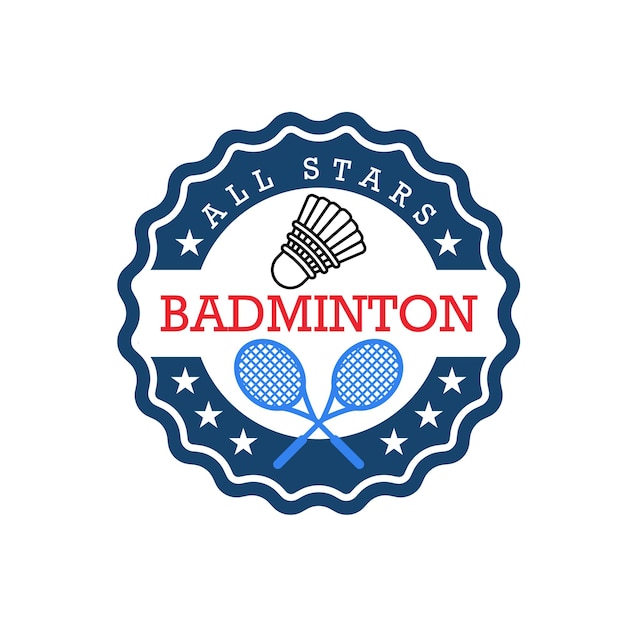 Badminton logo ontwerp sport logo