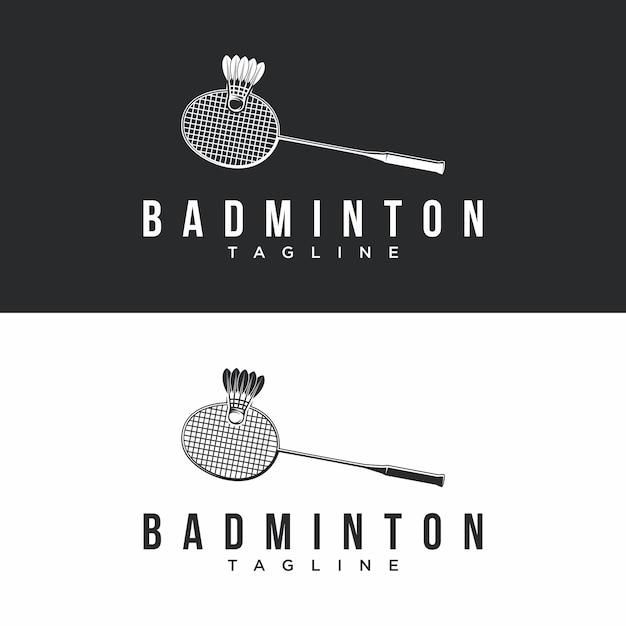 Badminton Logo Ontwerp Vector