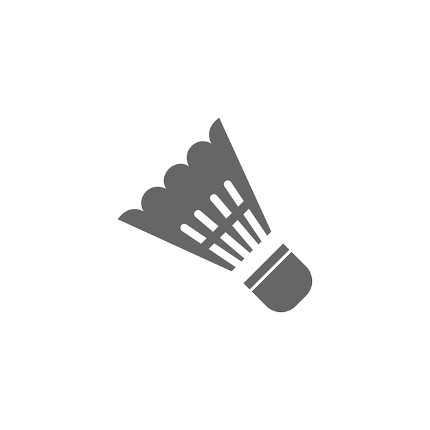 Vector badminton shuttlecock icon logo illustration