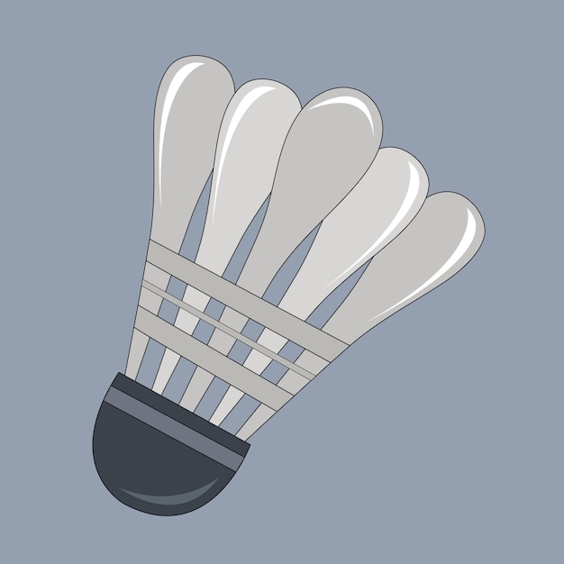 Illustrazione del volano di badminton