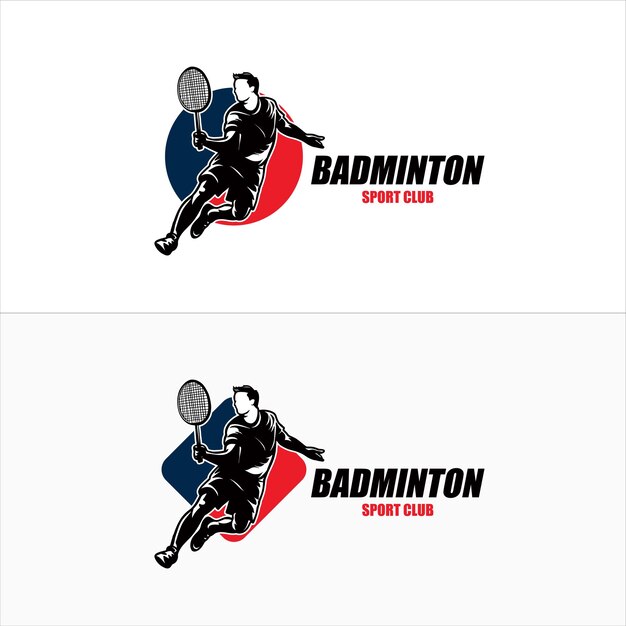 Ispirazione per la progettazione del logo di badminton smash