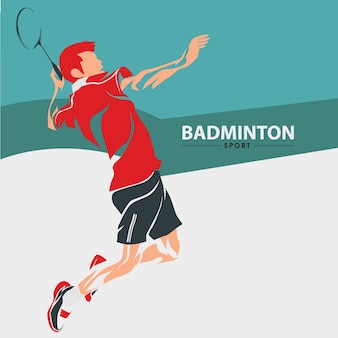 Vettore di sport di badminton