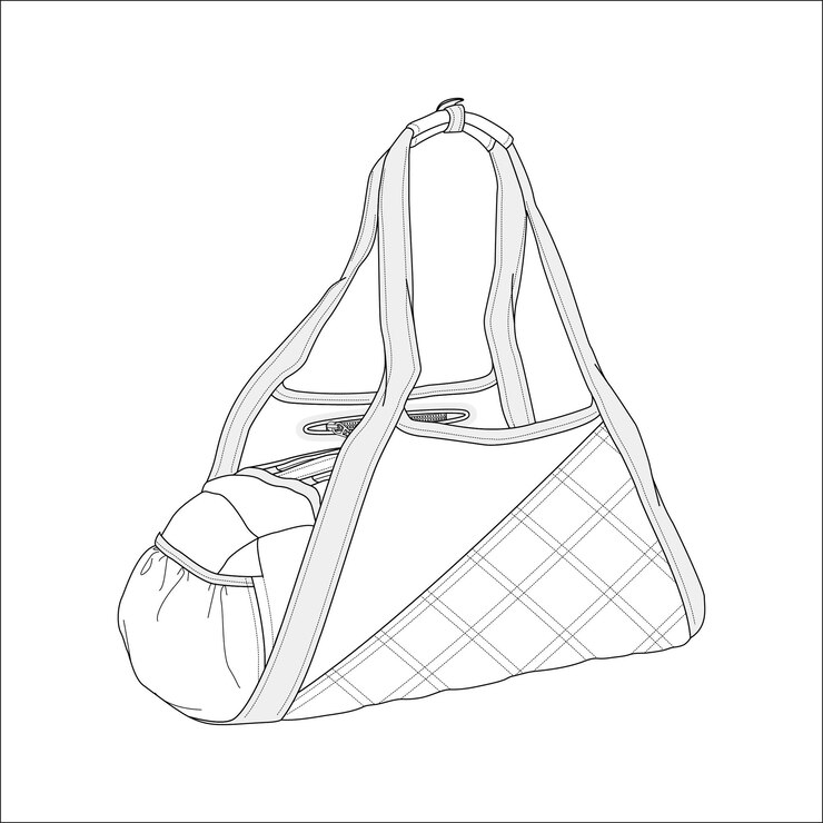 Vector bag design vector flat illustration template