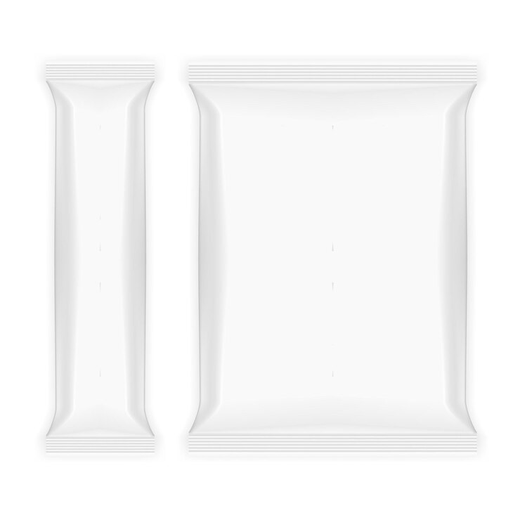 Vector bag for food or snack template