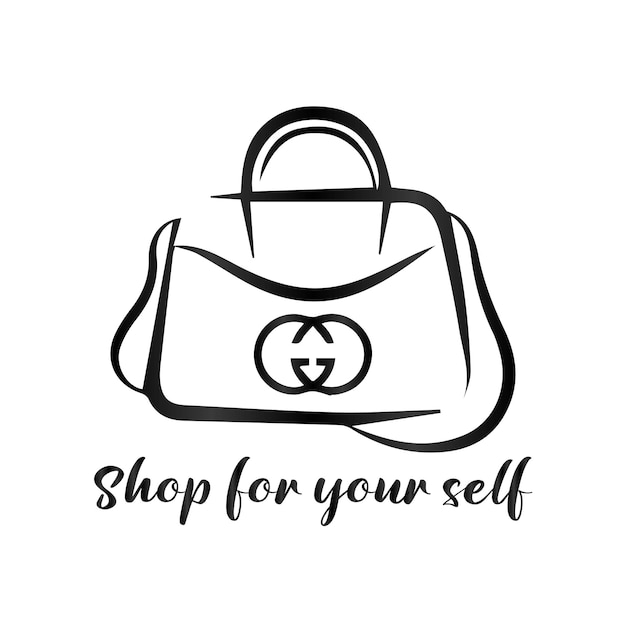 bag Gucci logo vectors eps file illustration free to use commercial use