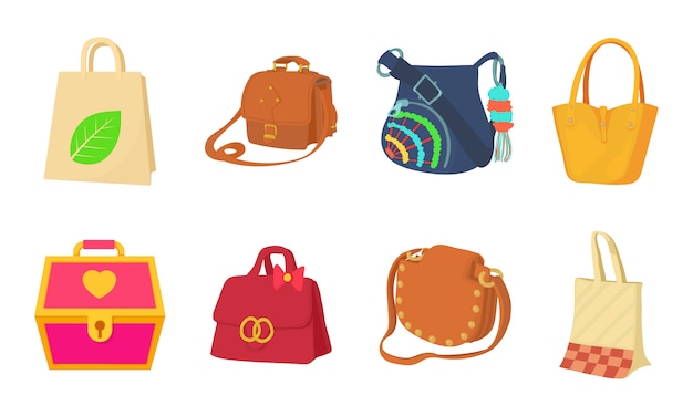 Bag icon set