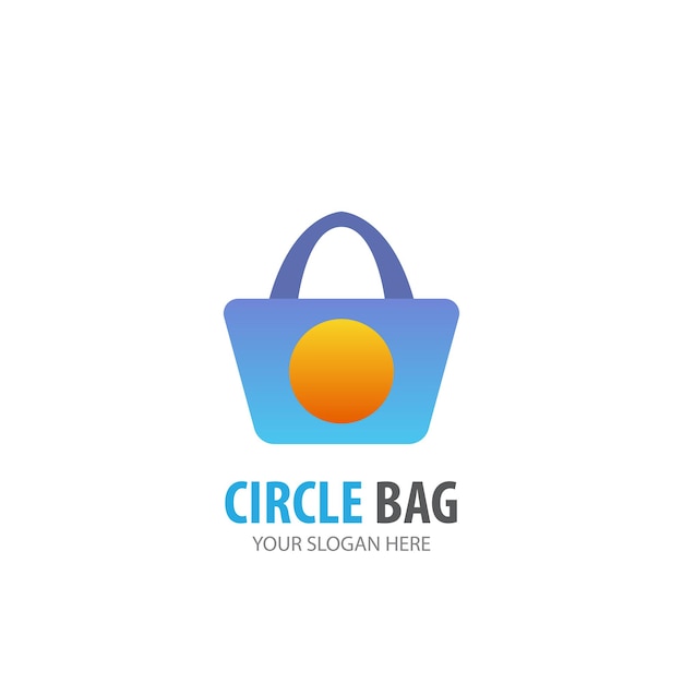 Logo della borsa per l'azienda. design semplice dell'idea del logo della borsa. concetto di identità aziendale. icona creative bag dalla collezione di accessori.